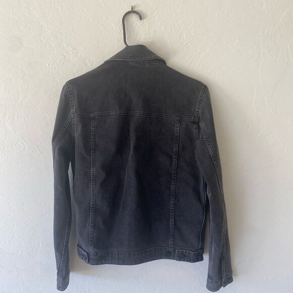 Asos Men black denim ash wash jean jacket - Picture 5 of 8